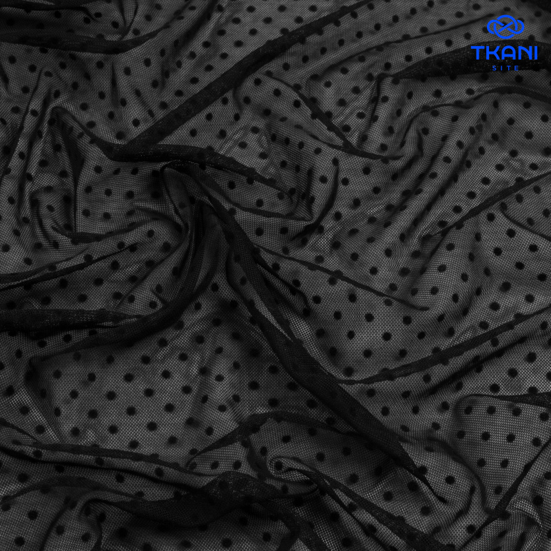 2294. Мягкая сетка с мушками. Черный