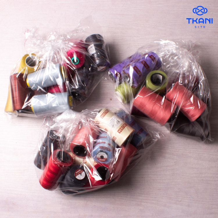 2297. Ниточный Кот. Набор ниток для оверлока. Все наборы разные