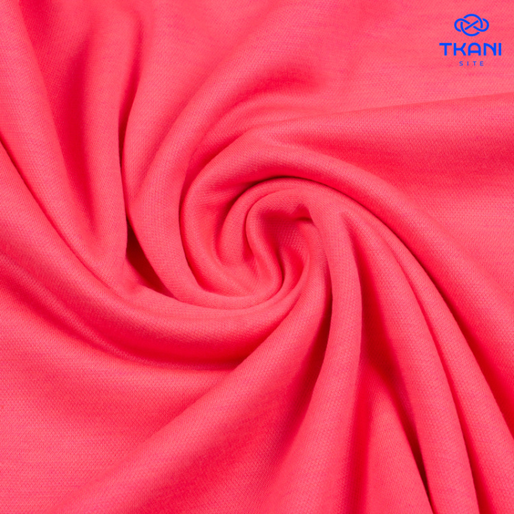 2309. Трикотажное полотно. Лакоста. Розовый