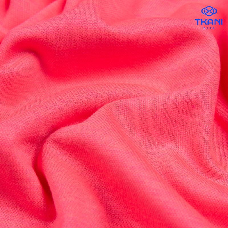 2309. Трикотажное полотно. Лакоста. Розовый