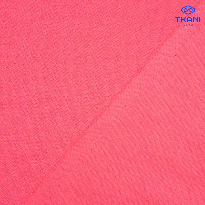 2309. Трикотажное полотно. Лакоста. Розовый