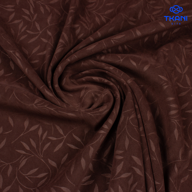 72082. Костюмная. Купра. Жаккард. Шоколад.