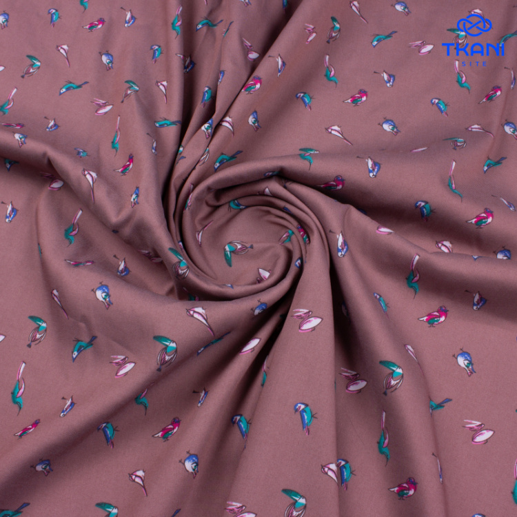 2314. Плательная джинса. Tencel. Принт