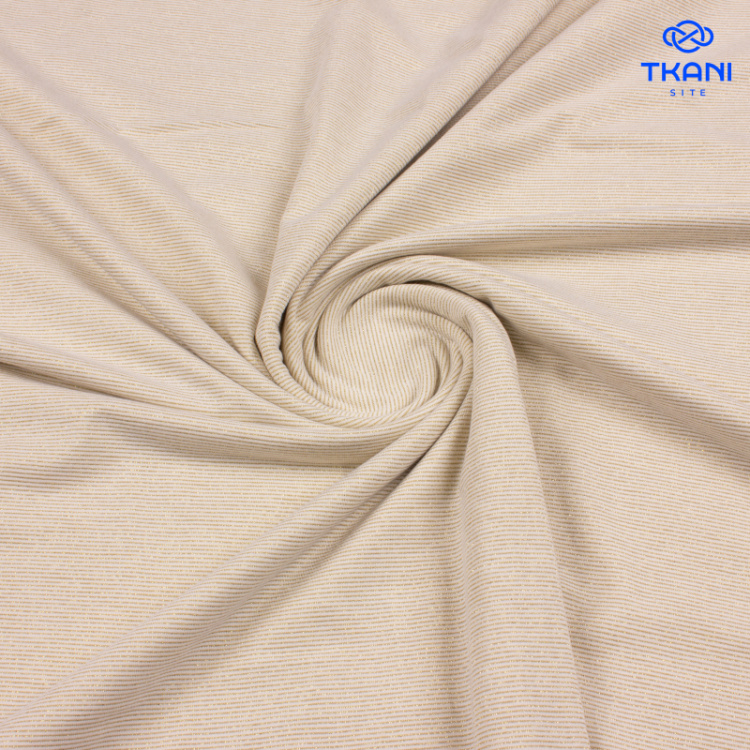 1345. Кулирная гладь с метанитом. В полоску.