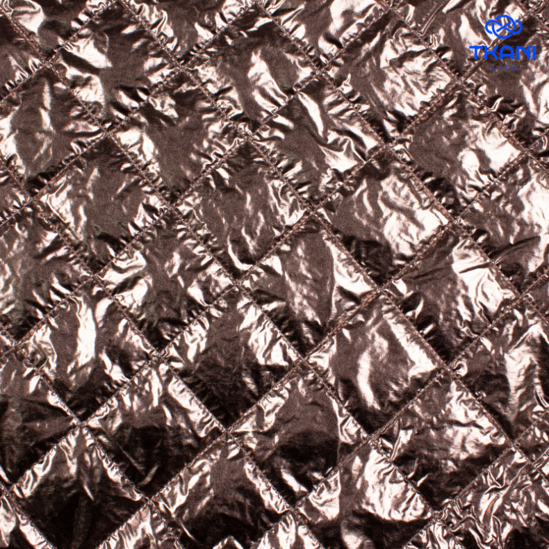 2320-1. Курточная лаке стеганная на синтепоне от Tkani.site