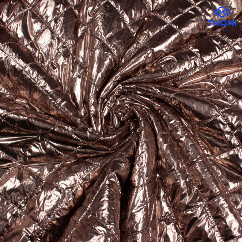 2320-1. Курточная лаке стеганная на синтепоне от Tkani.site