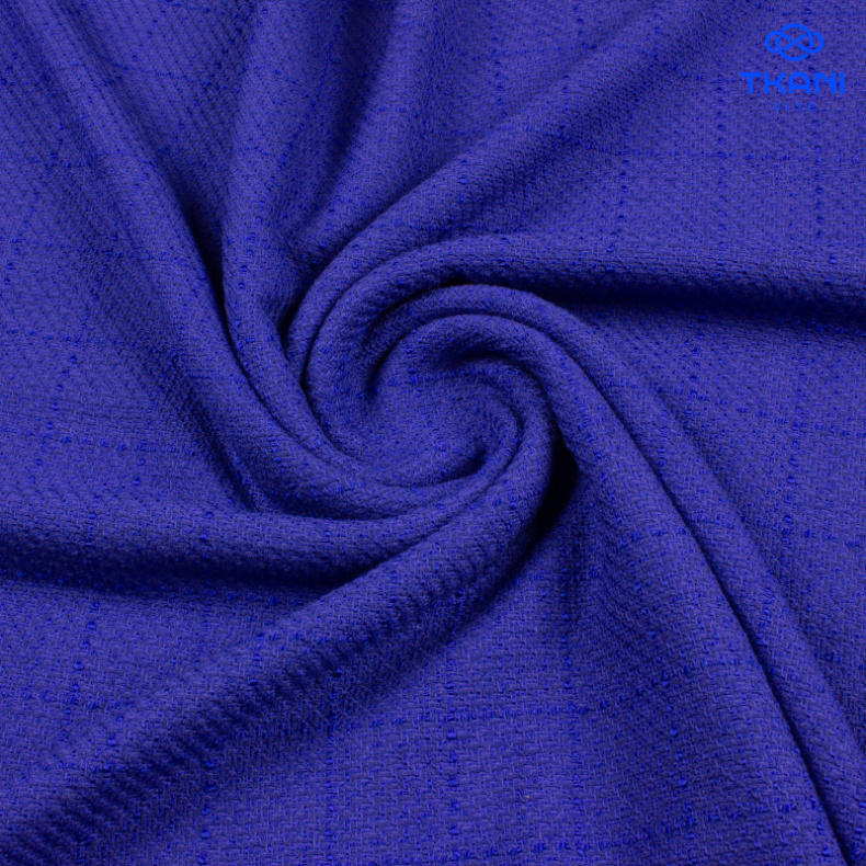 1355. Костюмная. Шанель. Синий. от Tkani.site