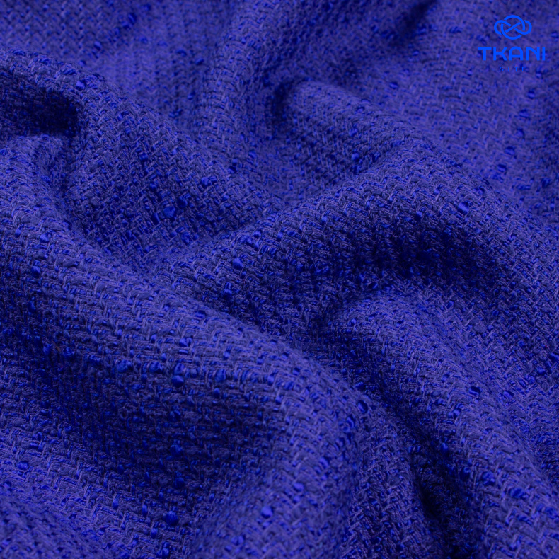 1355. Костюмная. Шанель. Синий. от Tkani.site