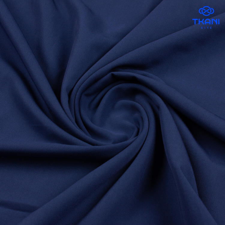 1356. Костюмная поливискоза. Синий индиго.