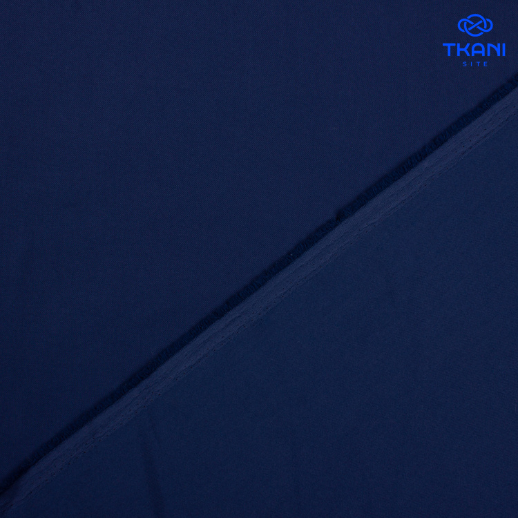 1356. Костюмная поливискоза. Синий индиго. - фото 2