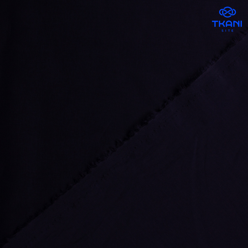 1357. Вискозный поплин. Темно-синий.