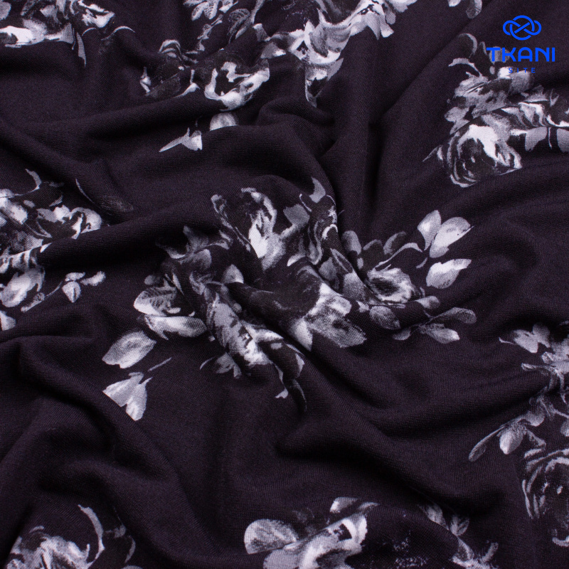 1365. Трикотажное полотно. Принт.