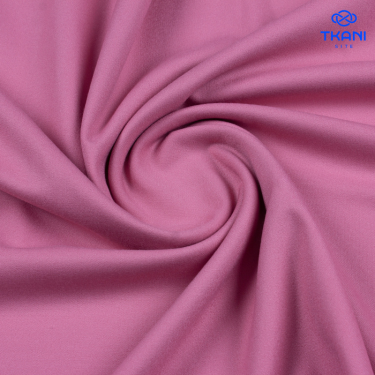 1369. Костюмно-плательная поливискоза. Розовый пион.