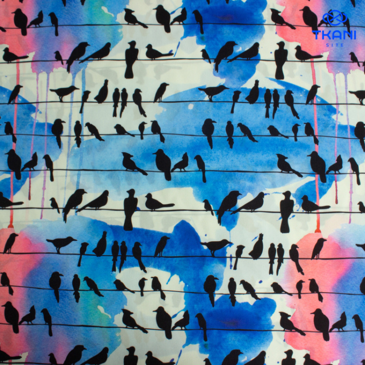 72249. Плательная. Принт.