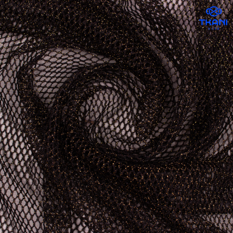 73149. Мягкое ажурное трикотажное полотно с метанитом.