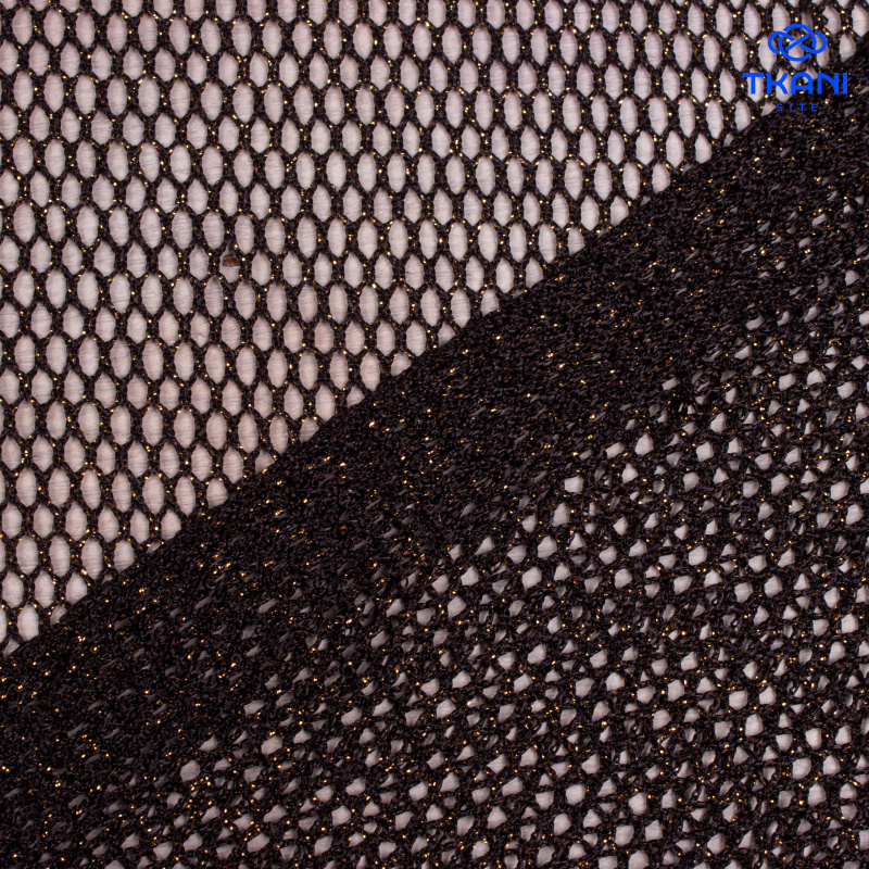 73149. Мягкое ажурное трикотажное полотно с метанитом.