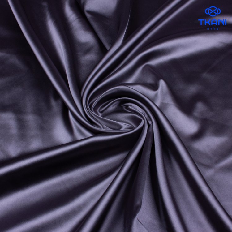 1374. Плательный атлас. Серый жемчуг.