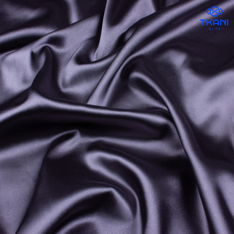 1374. Плательный атлас. Серый жемчуг.