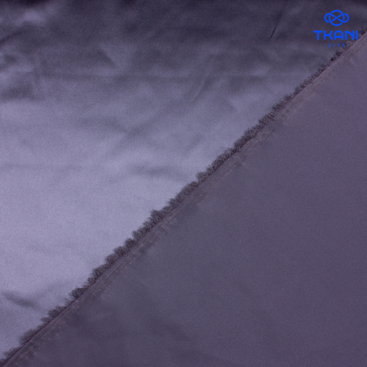 1374. Плательный атлас. Серый жемчуг. - фото 2