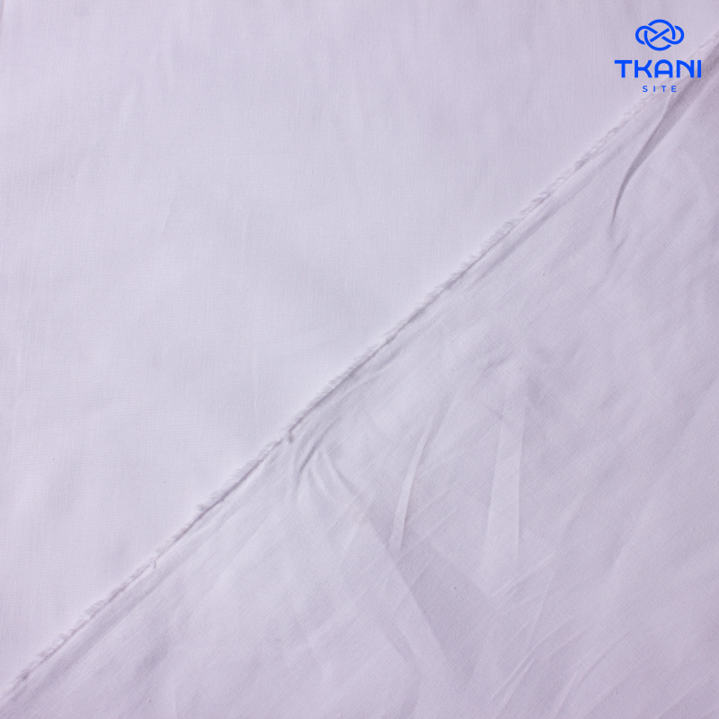 1375. Хрустящий хлопок. Поплин. Белый.