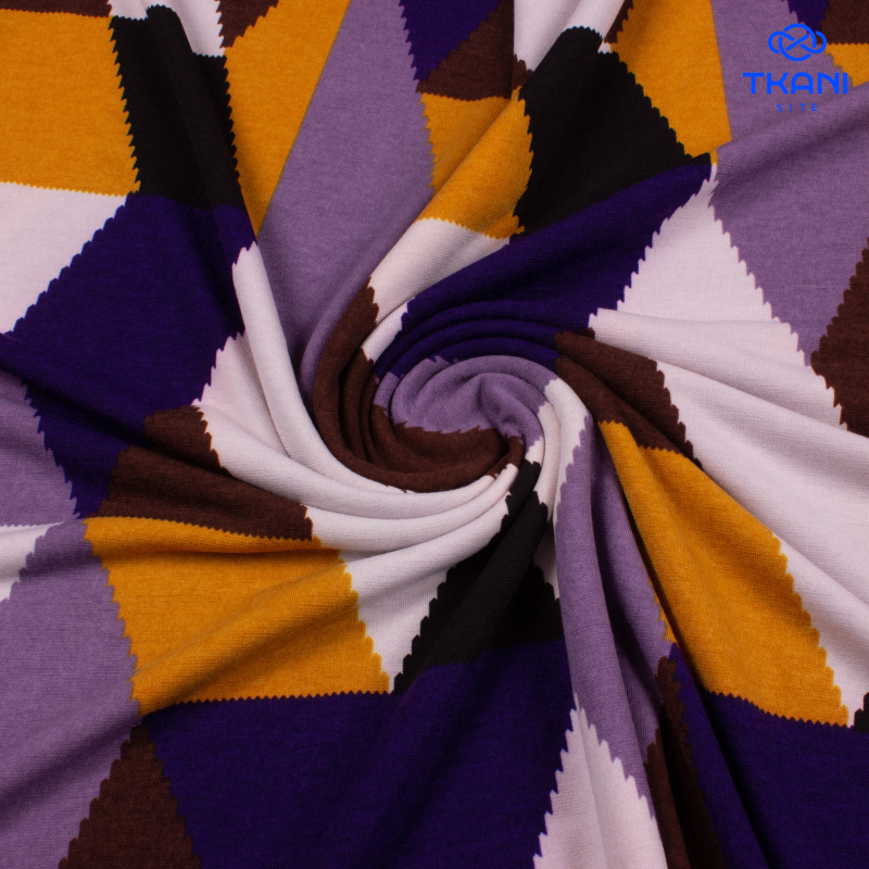 1381. Трикотажное полотно. Принт.