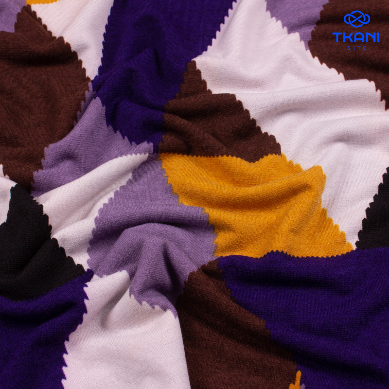 1381. Трикотажное полотно. Принт.