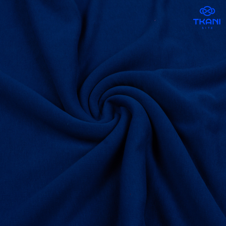 2336. Футер 3х нитка. Петля. Синий индиго от Tkani.site