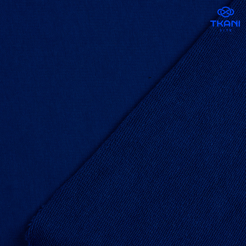 2336. Футер 3х нитка. Петля. Синий индиго