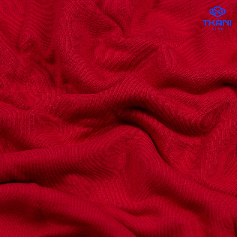 2339. Футер 3х нитка. Петля. Красный от Tkani.site