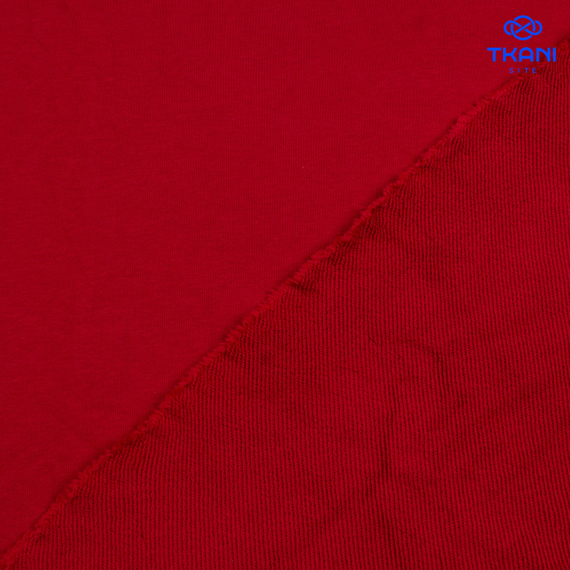 2339. Футер 3х нитка. Петля. Красный