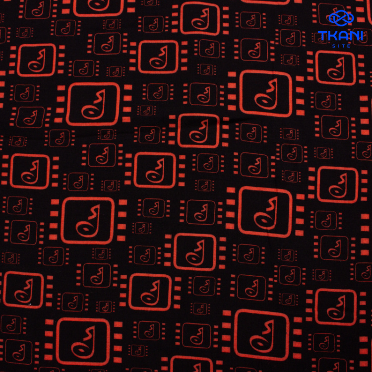 1396. Плательная вискоза. Принт.