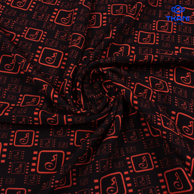 1396. Плательная вискоза. Принт.