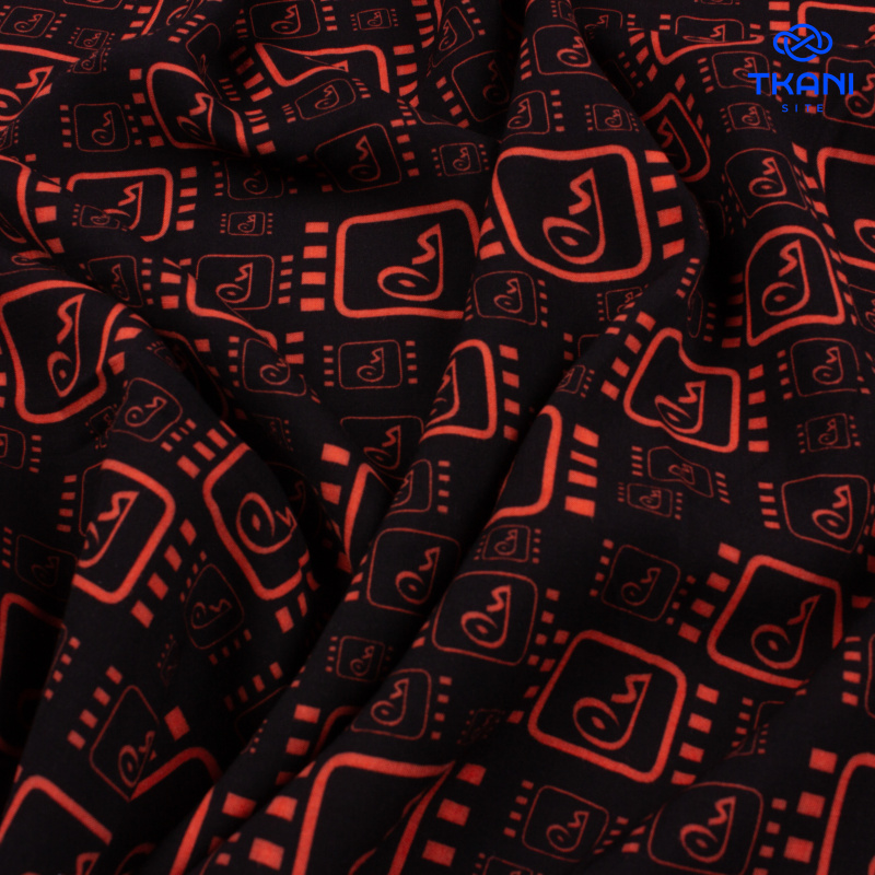 1396. Плательная вискоза. Принт.