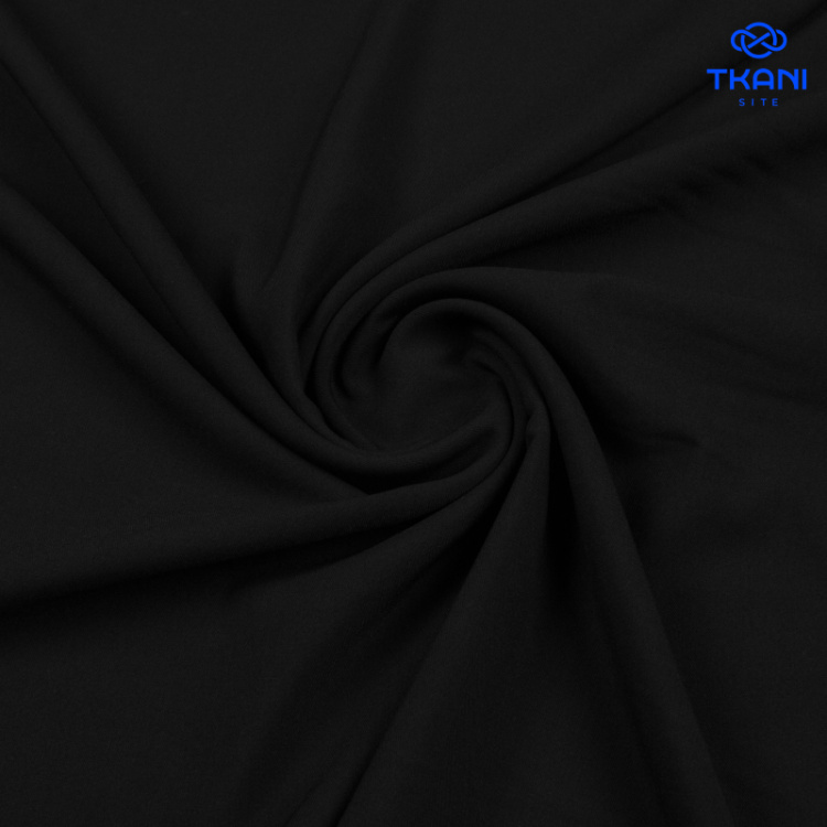 1397. Костюмная поливискоза. Черный.