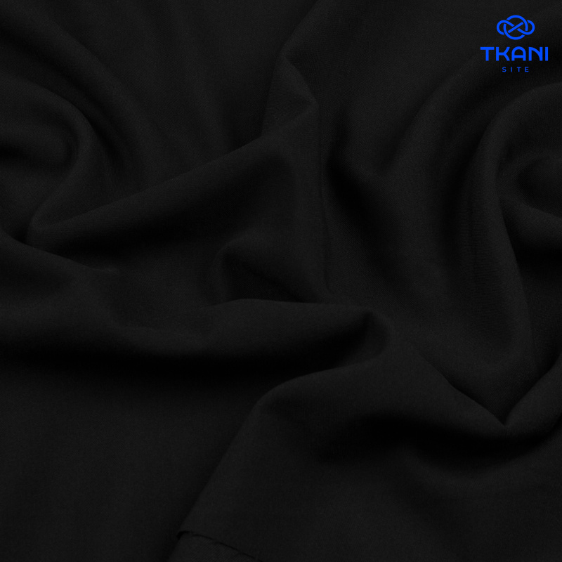 1397. Костюмная поливискоза. Черный.