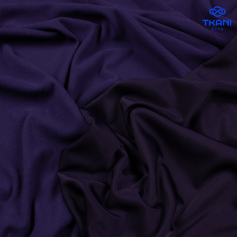 1398. Трикотажное полотно с начесом. Адидас. Темно-синий.