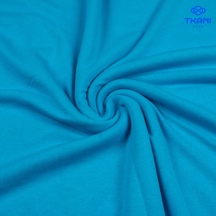 2351. Трикотажное полотно. Хлопок. Голубой Атолл