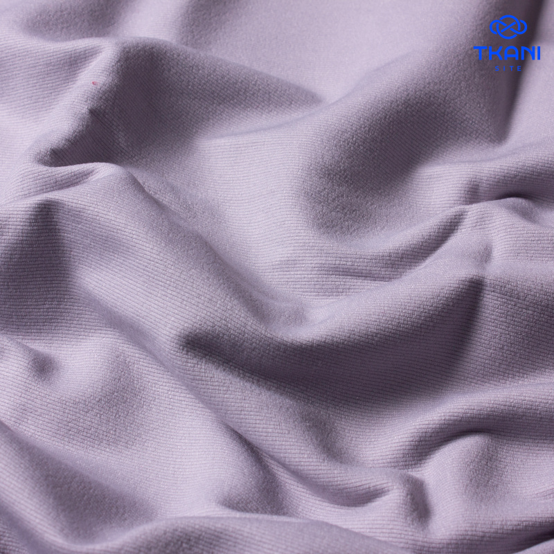 2352. Костюмно плательная. Хлопок. В рубчик. Лунный камень. Уценка!!!