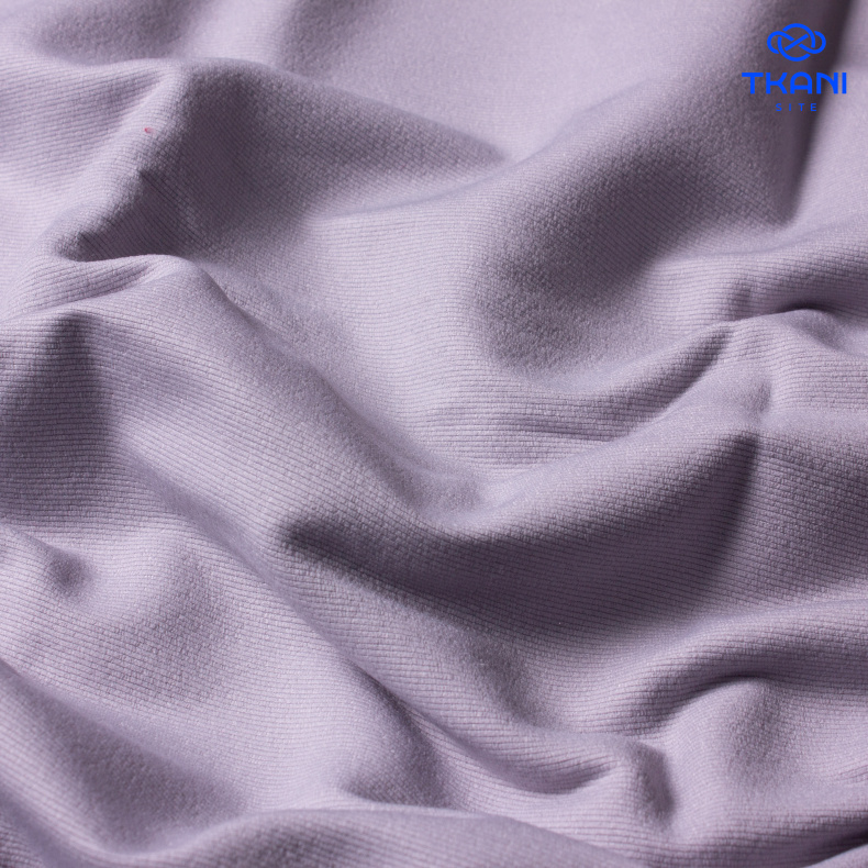 2352. Костюмно плательная. Хлопок. В рубчик. Лунный камень. Уценка!!! от Tkani.site