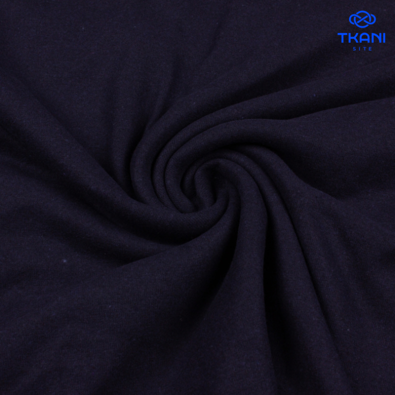 1404-1. Рибана с начесом. Чулок. Темно-синий. от Tkani.site