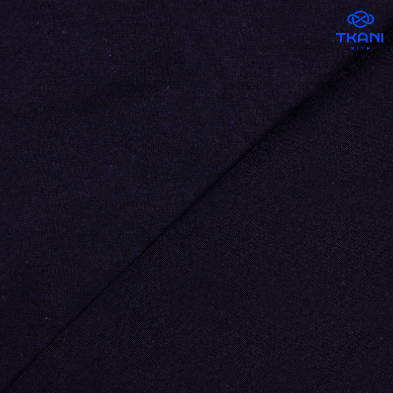 1404-1. Рибана с начесом. Чулок. Темно-синий. от Tkani.site