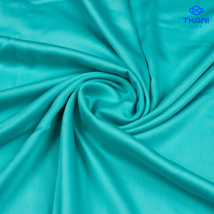 73192. "Шелковый" тонкий сатин. Бирюзовый.