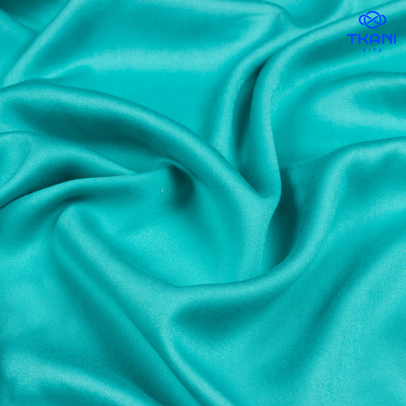 73192. "Шелковый" тонкий сатин. Бирюзовый.