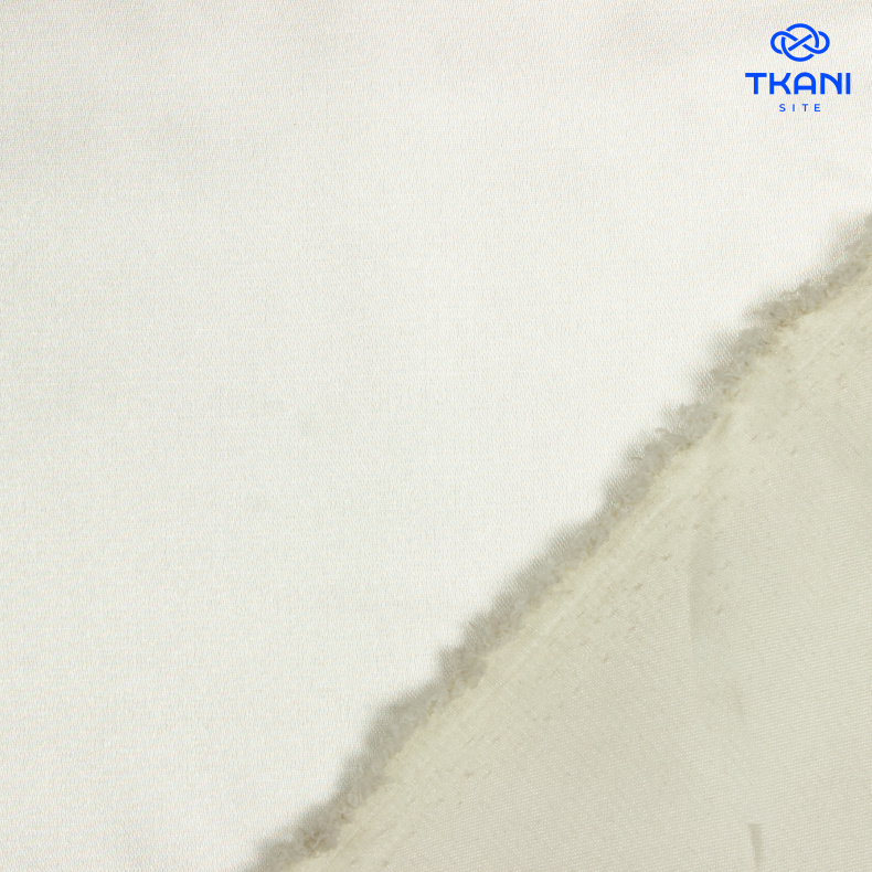 73030. Атлас. Молочный. от Tkani.site