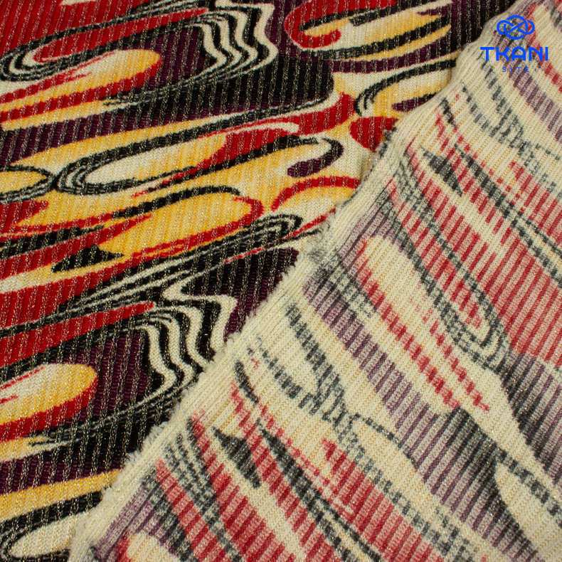 80362. Трикотажное полотно Мона Лиза. Лапша. Польша. от Tkani.site