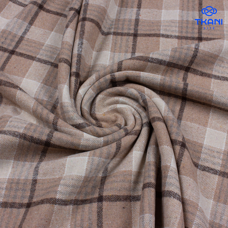 1411. Костюмная. Фланель. В клетку.