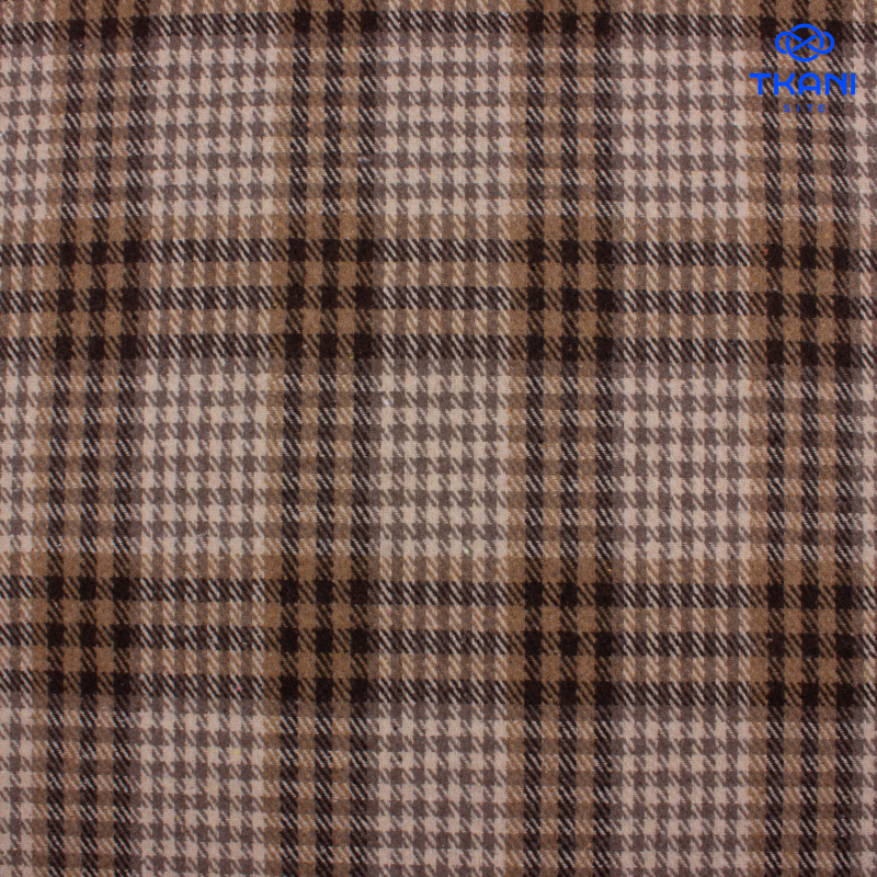 1412. Костюмная. Фланель. В клетку.