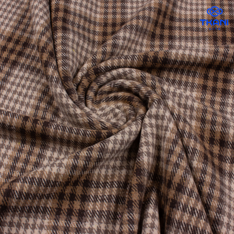 1412. Костюмная. Фланель. В клетку. Уценка!!!