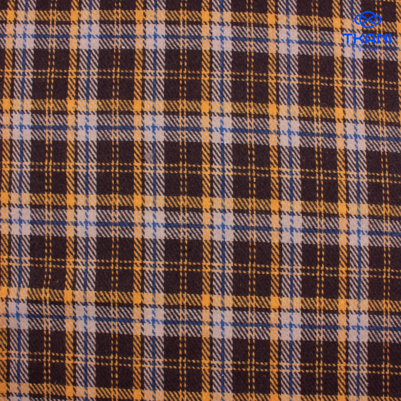 1413. Костюмная. Фланель. В клетку. от Tkani.site