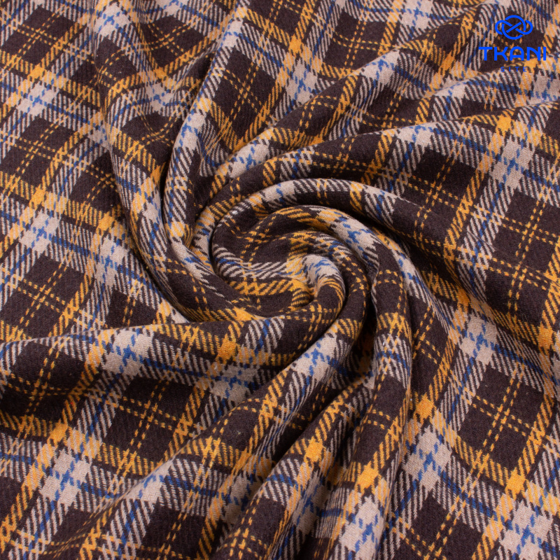 1413. Костюмная. Фланель. В клетку. Уценка!!!